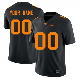 Custom UT Vols Alternate College Football Men Stitched #00 Jersey - Black 416876-373