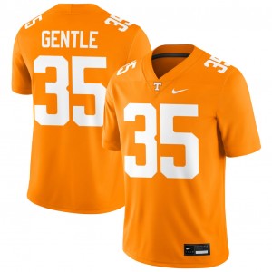 Carson Gentle UT #35 College Football Game Mens Jersey - Tennessee Orange 193398-483
