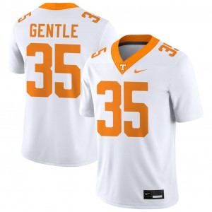 Carson Gentle TN Game #35 College Football Men Jerseys - White 814446-394