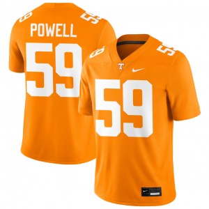 Charlie Powell III Tenn College Football NCAA Mens #59 Jersey - Tennessee Orange 674076-887