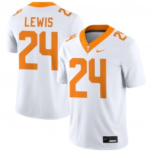 Dylan Lewis Tennessee Vols #24 College Football High School Mens Jerseys - White 503903-402