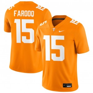 Edrees Farooq TN Vols Stitched #15 Men College Football Jerseys - Tennessee Orange 659756-653