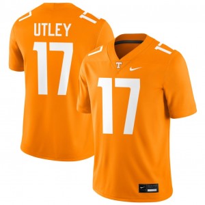 Ethan Utley University Of Tennessee #17 Game Mens College Football Jerseys - Tennessee Orange 755547-425
