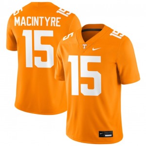 George MacIntyre TN College Football Men Stitched #15 Jersey - Tennessee Orange 799613-850