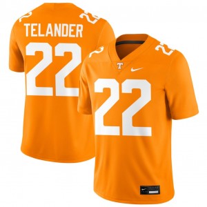 Jeremiah Telander UTK #22 Game College Football Mens Jerseys - Tennessee Orange 247868-469