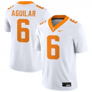 Joey Aguilar Tenn #6 College Football University Men's Jersey - White 166997-671