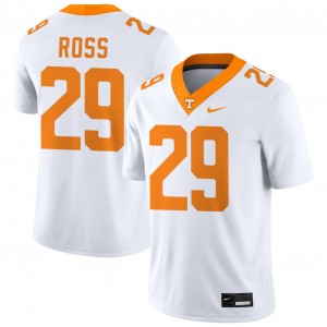 Jordan Ross TN Volunteers Mens #29 Game College Football Jerseys - White 926854-396