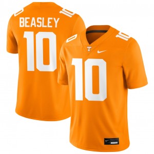 Kaleb Beasley Tenn Vols Men's College Football #10 NCAA Jersey - Tennessee Orange 749757-154