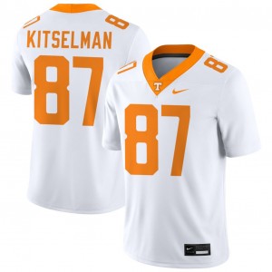 Miles Kitselman TN Men Official #87 College Football Jersey - White 637306-104