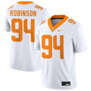 Nathan Robinson Tenn Men's #94 Official College Football Jersey - White 850064-112