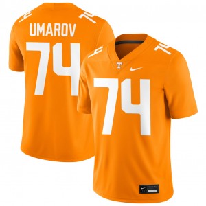 Shamurad Umarov TN Vols Men College Football #74 NCAA Jersey - Tennessee Orange 839296-635