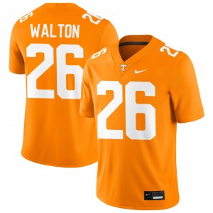 Sidney Walton Vols College Football #26 Men's Game Jerseys - Tennessee Orange 809812-699