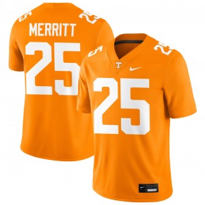 Timothy Merritt University Of Tennessee #25 Men College Football Replica Jerseys - Tennessee Orange 579822-202