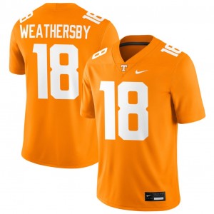 Tyree Weathersby Tennessee Volunteers #18 Stitched Mens College Football Jerseys - Tennessee Orange 715480-340