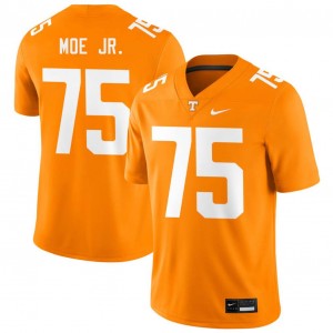 Wendell Moe Jr. UT Volunteers #75 College Football Men Game Jerseys - Tennessee Orange 133439-782