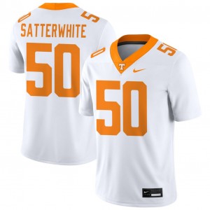 William Satterwhite University Of Tennessee #50 College Football Men Embroidery Jerseys - White 593455-955