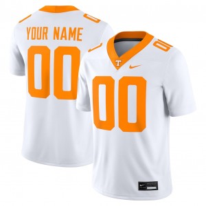 Custom Tennessee Vols Men's #00 College Football 2025 Jerseys - White 779354-341