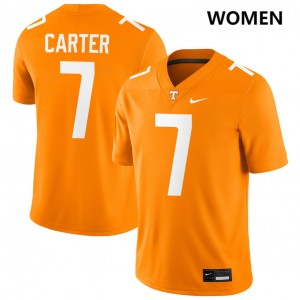Arion Carter UT Vols College Football High School Women's #7 Jersey - Tennessee Orange 667287-231