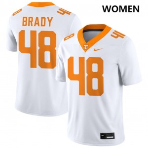 Bennett Brady Tennessee College Football #48 Alumni Womens Jersey - White 316406-284
