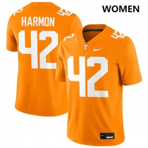 Braylon Harmon The Volunteer State College Football Womens NCAA #42 Jersey - Tennessee Orange 887072-248