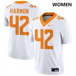 Braylon Harmon Vols #42 Womens College Football University Jerseys - White 523395-615