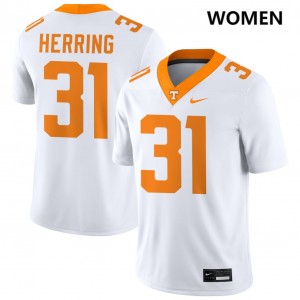 Caleb Herring University Of Tennessee Womens University College Football #31 Jerseys - White 641443-510