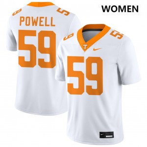 Charlie Powell III Tennessee Volunteers Women's 2025 College Football #59 Jersey - White 161288-341