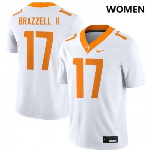 Chris Brazzell II UTK Alumni #17 College Football Women's Jersey - White 718513-378