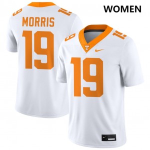Daune Morris TN Volunteers Womens #19 Alumni College Football Jerseys - White 477036-173