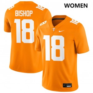 DeSean Bishop Tenn Women Embroidery #18 College Football Jersey - Tennessee Orange 978034-532