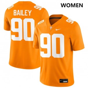 Dominic Bailey University Of Tennessee #90 Women College Football University Jerseys - Tennessee Orange 600686-407