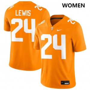 Dylan Lewis UT #24 2025 Women's College Football Jersey - Tennessee Orange 547641-263