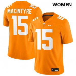 George MacIntyre Tennessee College Football Womens Embroidery #15 Jerseys - Tennessee Orange 119008-632