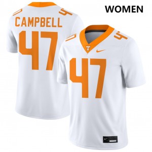 Isaiah Campbell UT Volunteers Women #47 2025-26 College Football Jerseys - White 960080-602