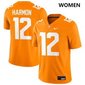Jaedon Harmon Tenn #12 Women Player College Football Jerseys - Tennessee Orange 586913-577