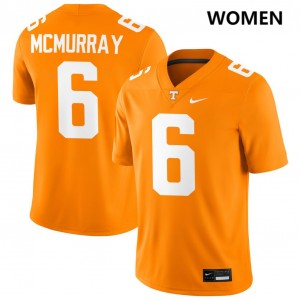 Jalen McMurray UT Women College Football Stitched #6 Jersey - Tennessee Orange 487738-817