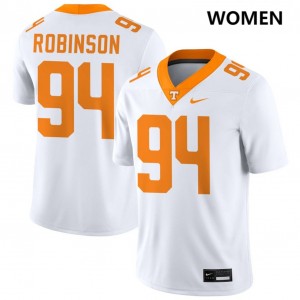 Nathan Robinson Tennessee Volunteers College Football #94 Womens Alumni Jerseys - White 685273-738