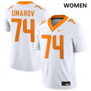 Shamurad Umarov University Of Tennessee #74 University College Football Womens Jersey - White 642017-848