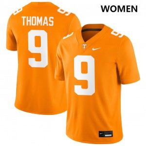 Star Thomas University Of Tennessee College Football Women's 2025-26 #9 Jerseys - Tennessee Orange 186421-759