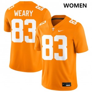 Trey Weary Tenn Vols Women Game #83 College Football Jerseys - Tennessee Orange 772347-848