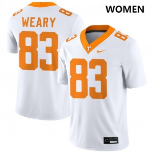Trey Weary Tennessee Women College Football NCAA #83 Jerseys - White 109036-960