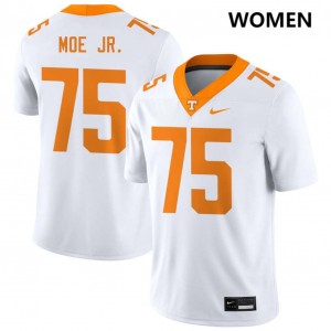 Wendell Moe Jr. TN Vols Official Women's #75 College Football Jersey - White 439039-306