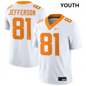 Amari Jefferson Tennessee Vols Youth #81 College Football Limited Jersey - White 794732-647
