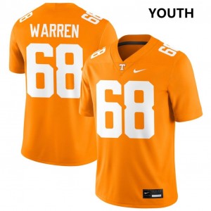 Bennett Warren Tennessee 2025-26 College Football Youth #68 Jerseys - Tennessee Orange 177354-577