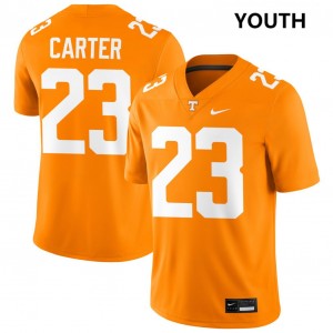 Boo Carter Tenn Game #23 College Football Youth Jerseys - Tennessee Orange 680752-137