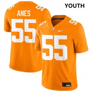 Brenden Anes Tenn College Football 2025-26 Youth #55 Jerseys - Tennessee Orange 710583-262