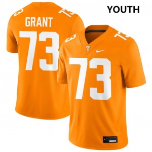Brian Grant UT Vols Embroidery College Football #73 Youth Jersey - Tennessee Orange 167963-368
