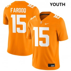 Edrees Farooq UT Volunteers College Football Limited Youth #15 Jerseys - Tennessee Orange 517046-245
