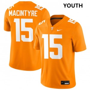 George MacIntyre TN Volunteers #15 College Football Youth Replica Jersey - Tennessee Orange 591436-453