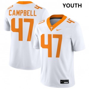Isaiah Campbell Tenn College Football 2025 #47 Youth Jerseys - White 847824-531